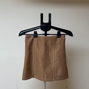 Chic Tan Mini Skirt